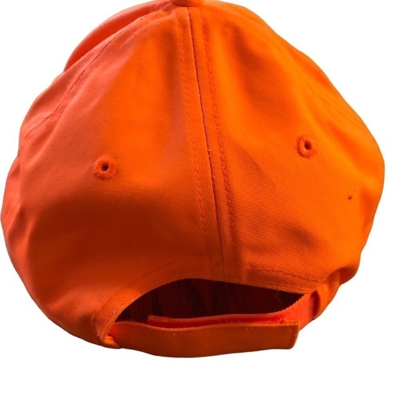 Miller High Life Light Beer Neon Orange Cap Hat One Size Hook/Loop Adjustable - Picture 4 of 5